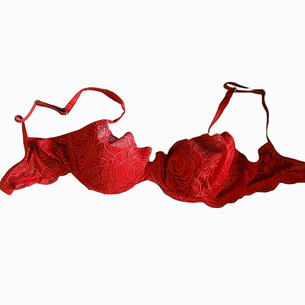 Red Lace Very Sexy 34C Victoria's Secret Bra
